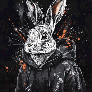 酷帅霸气兔形象