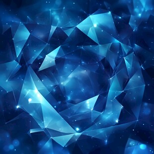 酷炫蓝水晶立体背景