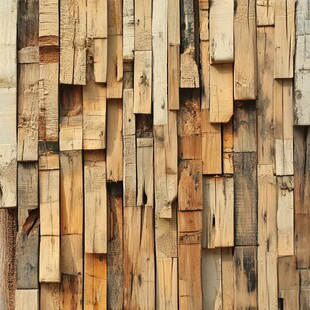 木条拼凑背景墙