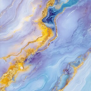 渐变抽象流体装饰画