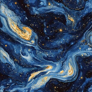 海洋流体画宇宙