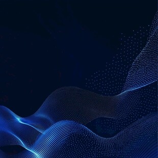 炫彩波浪蓝色渐变纹理