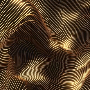 4d金色线条艺术