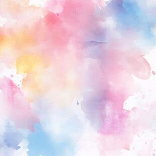 淡彩效果水彩底图