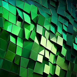 绿色炫酷3d背景