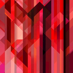 枚红色几何背景