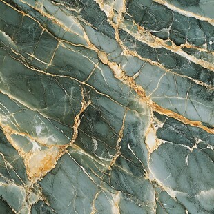 蓝底金线大理石