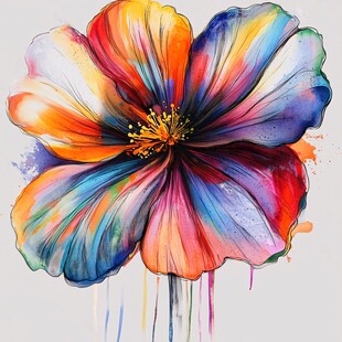 轻奢装饰画花朵