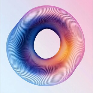 艺术感蓝紫色圆形渐变