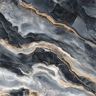 蓝色透光大理石装饰画