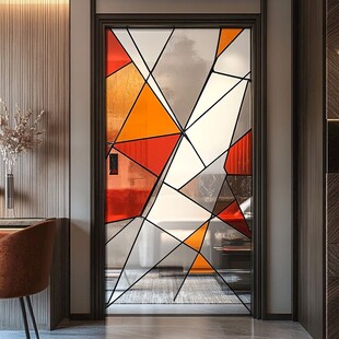 艺术玻璃推拉门