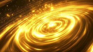 金色漩涡抽象素材