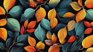 树叶艺术背景图片