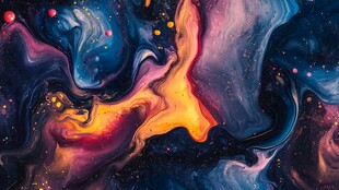 海洋流体画宇宙