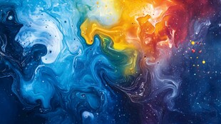 海洋流体画宇宙