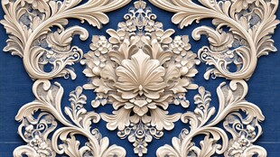 金色奢华浮雕装饰设计