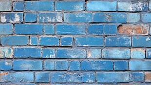 高清蓝砖墙纹理