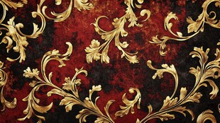 红金色欧式背景