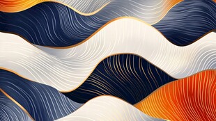 抽像山水线条背景