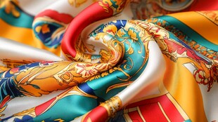 绚丽高端地产绸缎