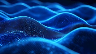 蓝色弯曲唯美科技