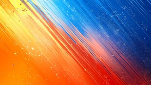 热情橙色静谧蓝色背景