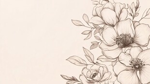 手绘花朵壁纸