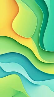 简洁大气拼色曲线纹理