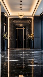 豪华酒店电梯间