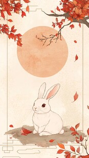 古装月兔插画