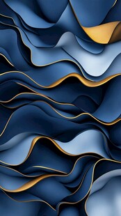 炫彩波浪蓝色渐变纹理