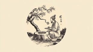 古树茶插画