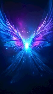 光线翅膀唯美翅膀海报