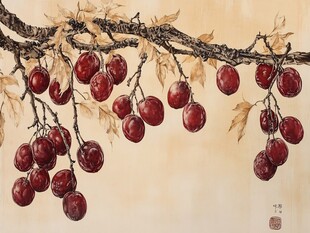 红枣装饰画