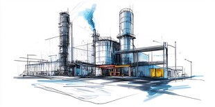 工厂素描