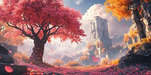 粉红色的幻想之地