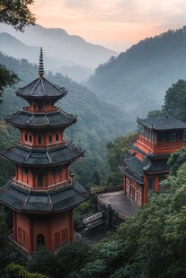 山寺晚钟