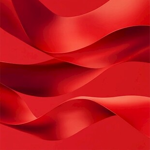 红色动感飘带科技背景