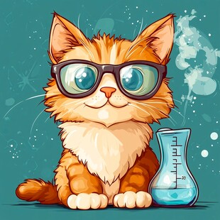 原创卡通智能小猫