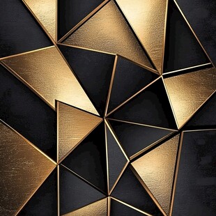 立体几何黑金背景