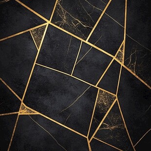 金色网格线条大理石纹
