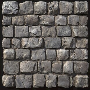 黄色石片装饰墙