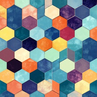 个性设计六边形