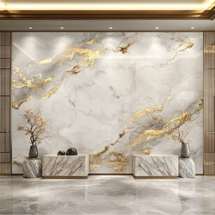 金色大理石瓷砖背景墙