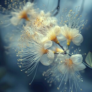 仰拍流苏花