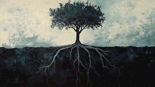 创意树根装饰画