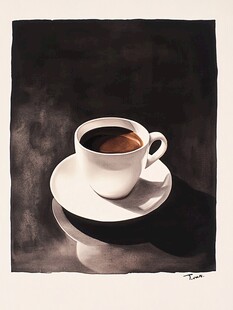 经典咖啡画