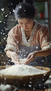 舀米人像