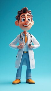 开心小鹿医生头像