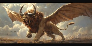 雄壮的动物插画